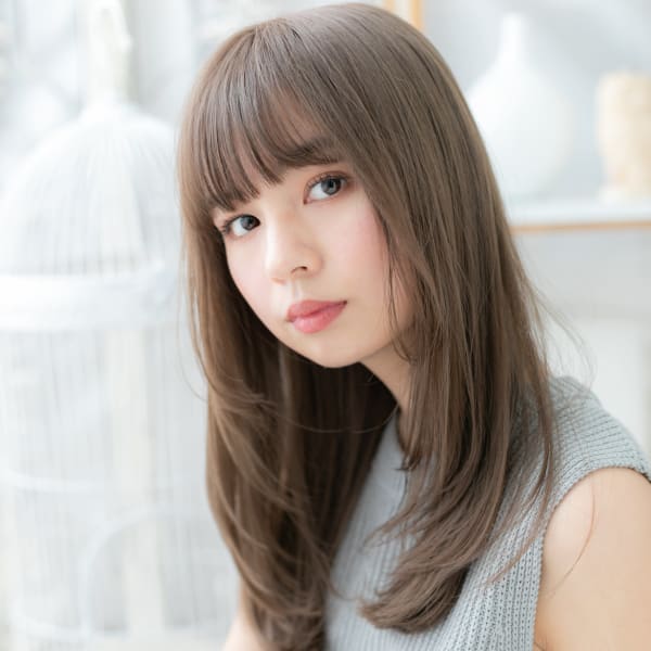 肌透き通る透明感＊小顔マーメイドアッシュ　オリーブカラー