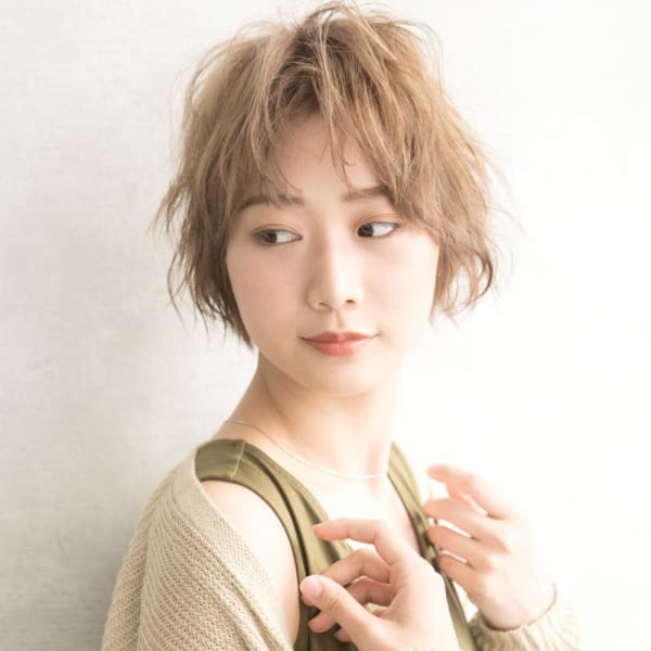 【Luana 難波】ショートウェーブパーマ