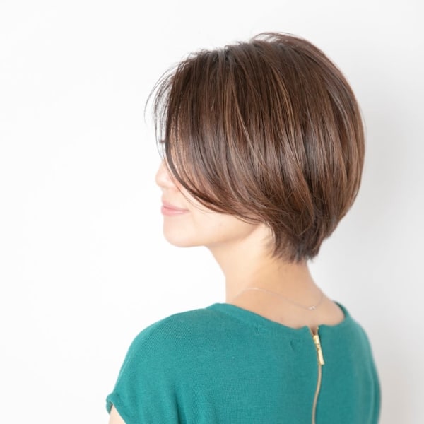 耳かけワンサイドボブ