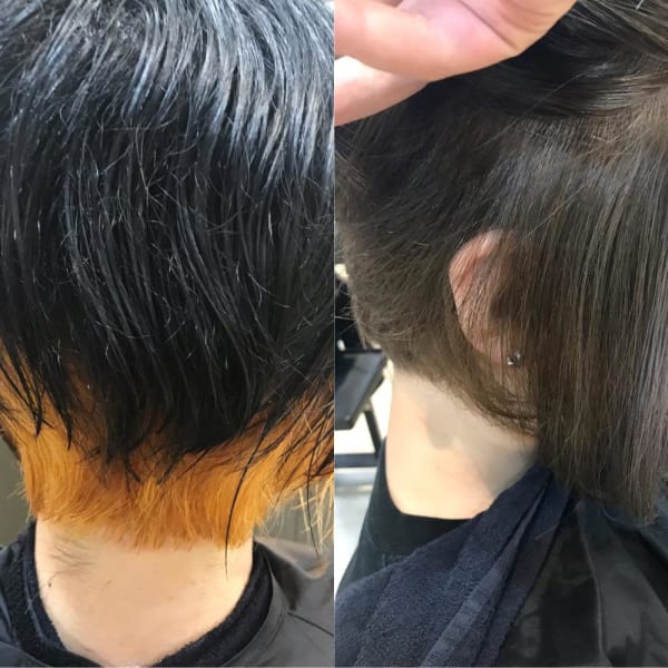 インナーのブリーチオンカラー【グレージュ】