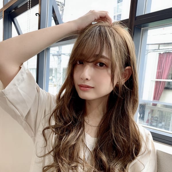 【重山】レイヤーデジタルパーマ小顔バングロング