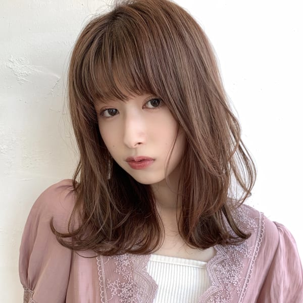 くびれパーマ 顔まわり小顔カット