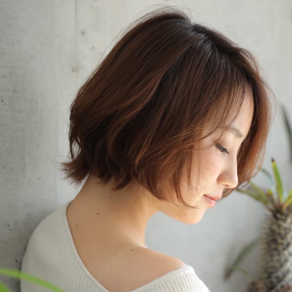 【奈良/富雄】大人かわいい小顔☆ナチュラルふわっとボブ|nao*c tres 富雄店