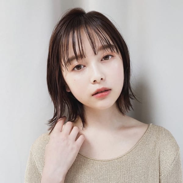 前髪で魅せる!脱力感ボブ【小林】