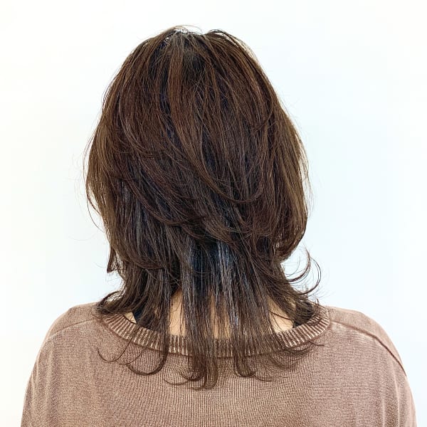 【QUALIS】レイヤー/ウルフ/ミディアム/シャギー/ボブ