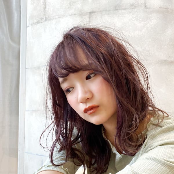 ふんわりゆるウェーブ♪ミディアムボブ