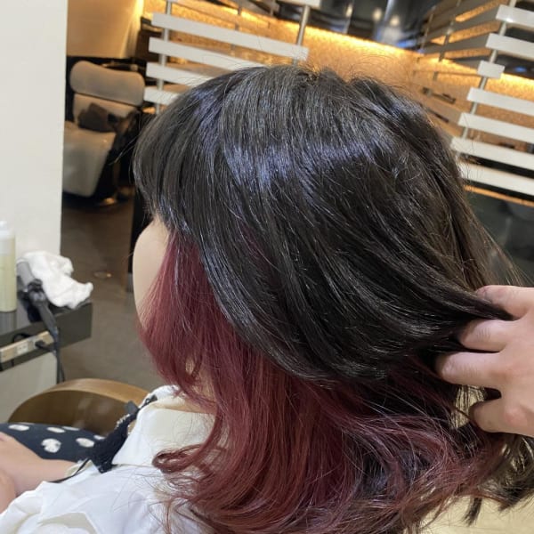 インナーカラー ！オンピンク！