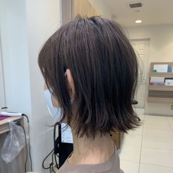 ブリーチなしで作るグレージュ　【Ash元住吉店ヘアスタイル】
