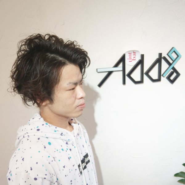 メンズパーマ　アップバング　ウェーブパーマ　【伊勢崎市】|Add9 【アドナインス】伊勢崎店
