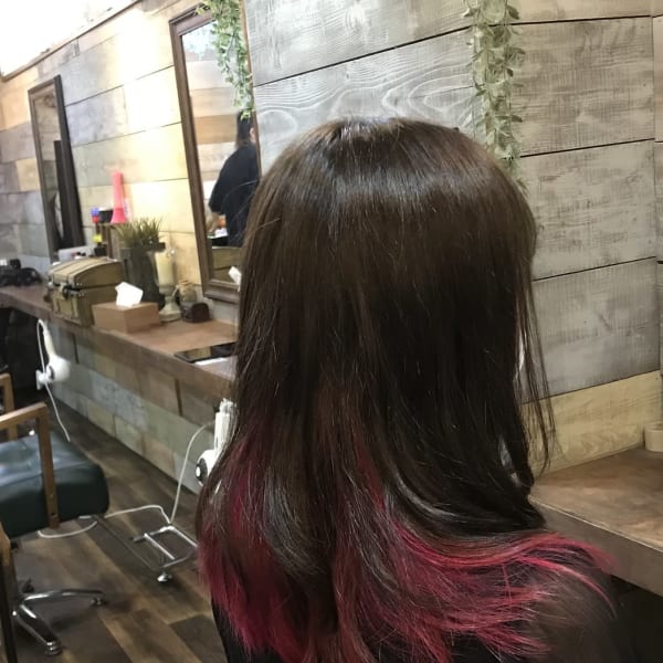 セミロング　インナーカラー　【ENGRENAGE×相模原】|ENGRENAGE【アングルナージュ】