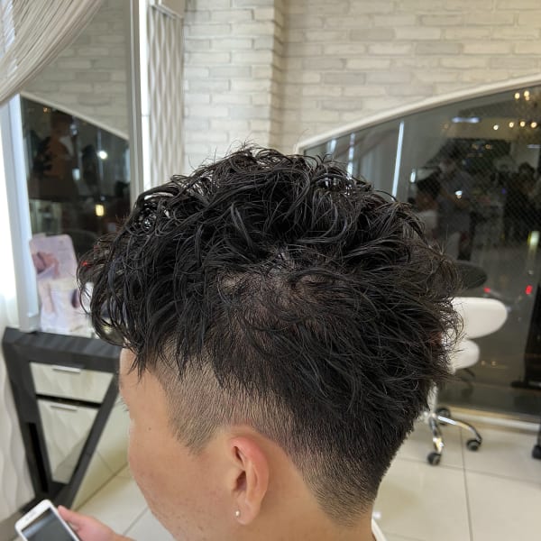 【QUALIS】ツーブロ×刈り上げ×ハードパーマ