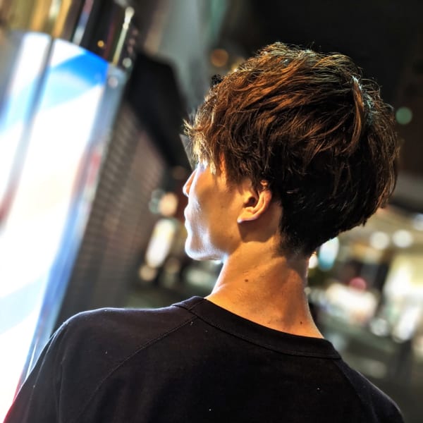 2ブロックマッシュショート〈理容室〉〈銀座〉〈新橋〉〈ショー