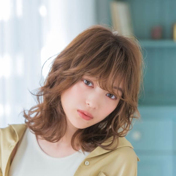 【22ページ目 オススメ順】30代/パーマ/ミディアムの髪型・ヘアスタイル 楽天ビューティ