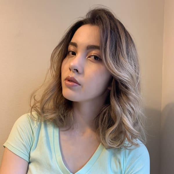 外国人風アッシュカラー