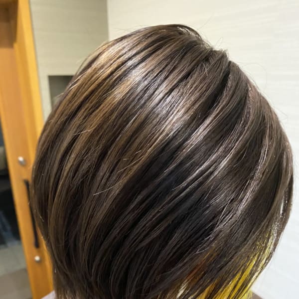 レイヤーボブ×インナーイエロー