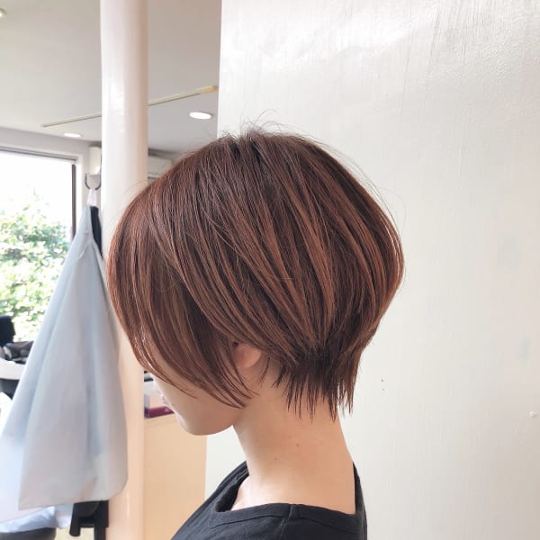 ナチュラル可愛いショートボブ◎|manon hair design..