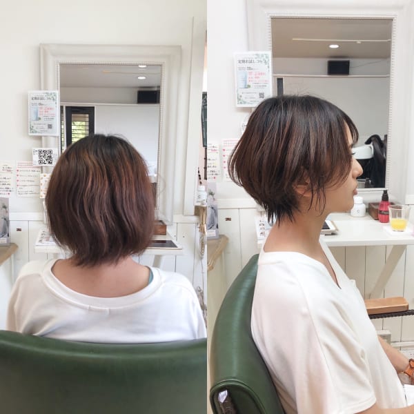 縮毛矯正＋毛先カールのストカール◎ビフォーアフター|manon hair design..