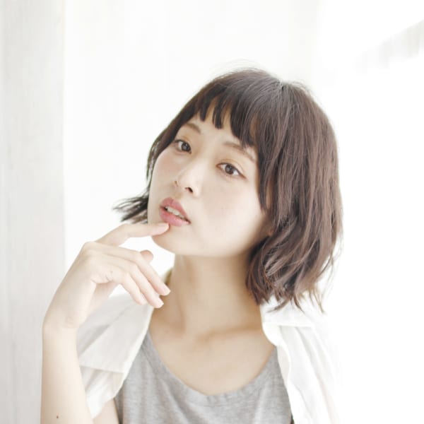 20代30代40代 個性を足せるショートバング【烏丸】