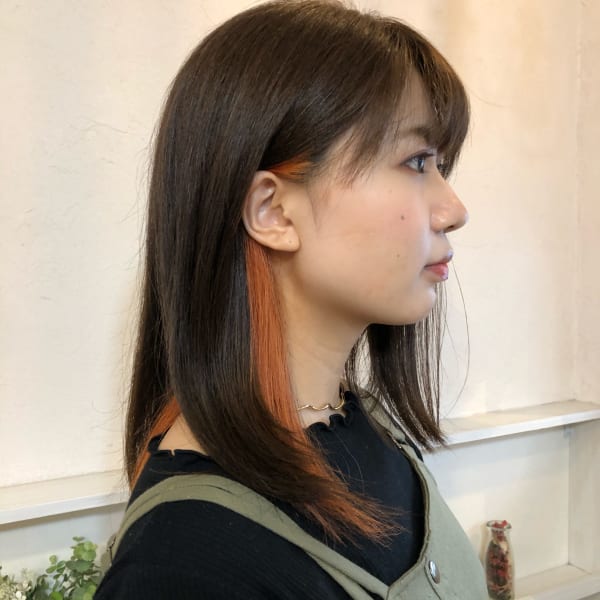 オススメ順 ストリート グラデーションカラー セミロングの髪型 ヘアスタイル 楽天ビューティ