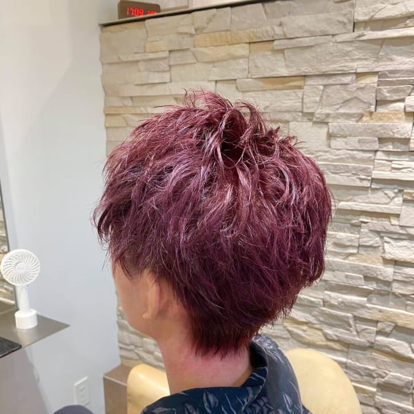 メンズのオススメ順 クール レッド ピンク ショートの髪型 ヘアスタイル 楽天ビューティ