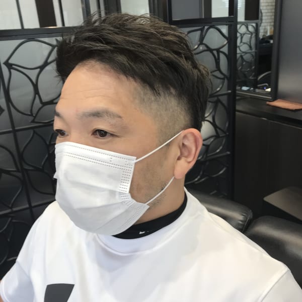 Wカラー、カット