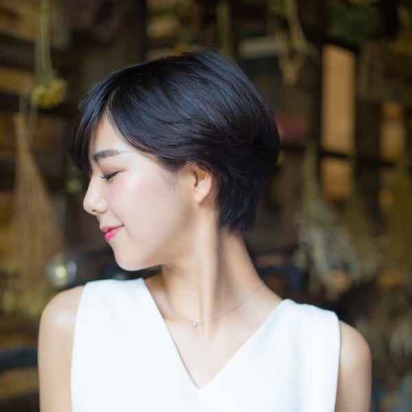 【Aries上赤江】大人可愛い小顔マニッシュショートボブ