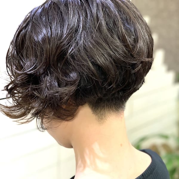 【 新宿savian】ツーブロック　マニッシュパーマ