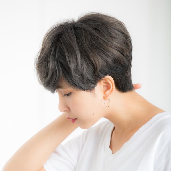 【Euphoria/三田淑絵】スッキリネイビーブルーショート