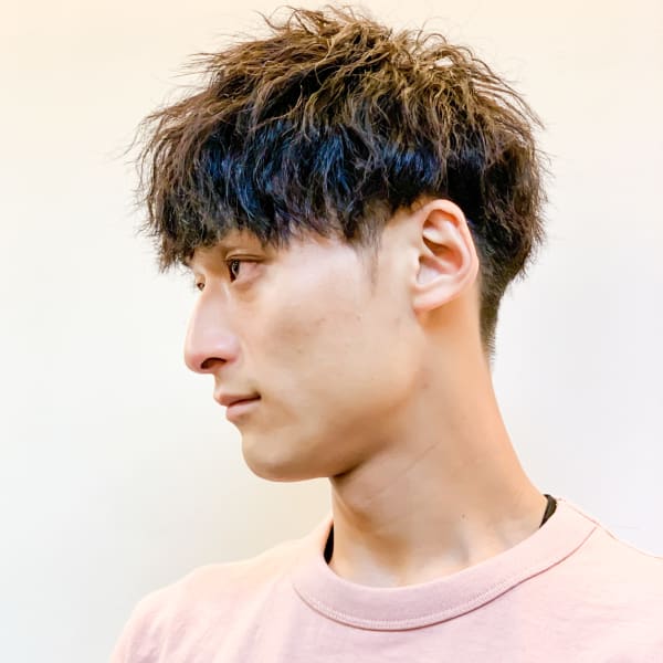 夏マッシュ!ツーブロックツイストマッシュ