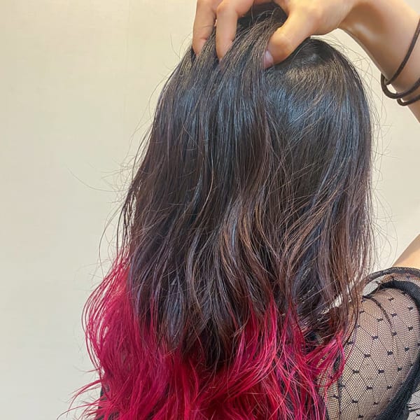 鬼滅カラー×ピンクグラデーション