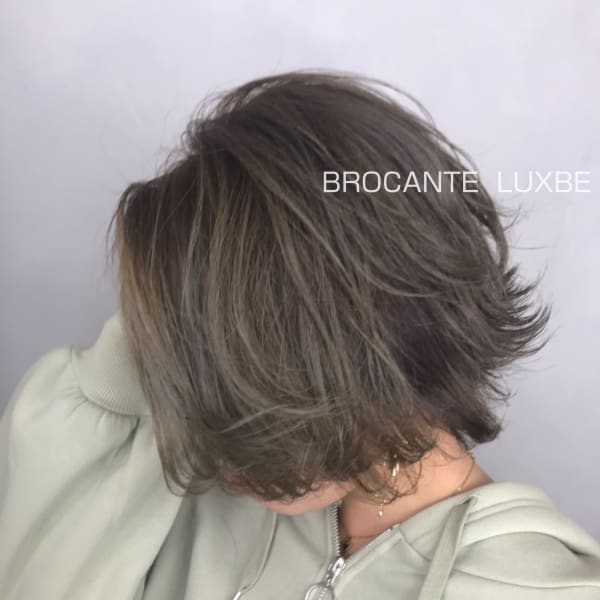 シルバーアッシュ くすみカラー 外国人風カラー アッシュ