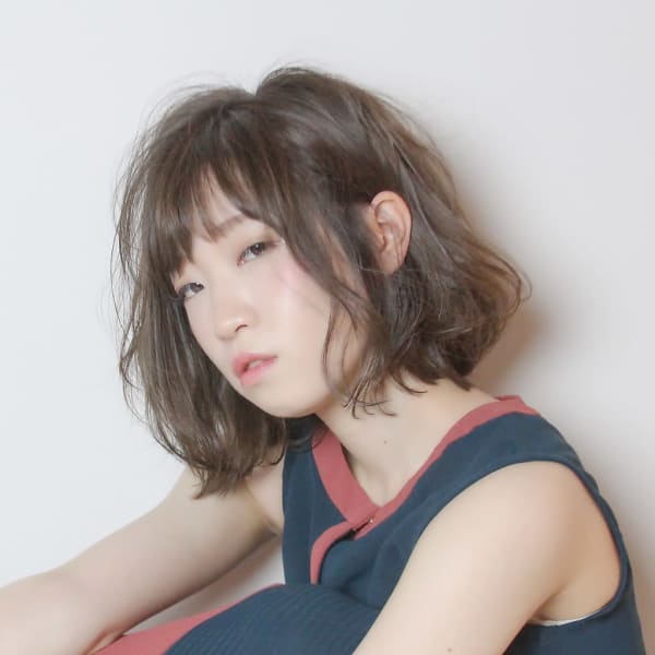大人ナチュラル☆カールボブ
