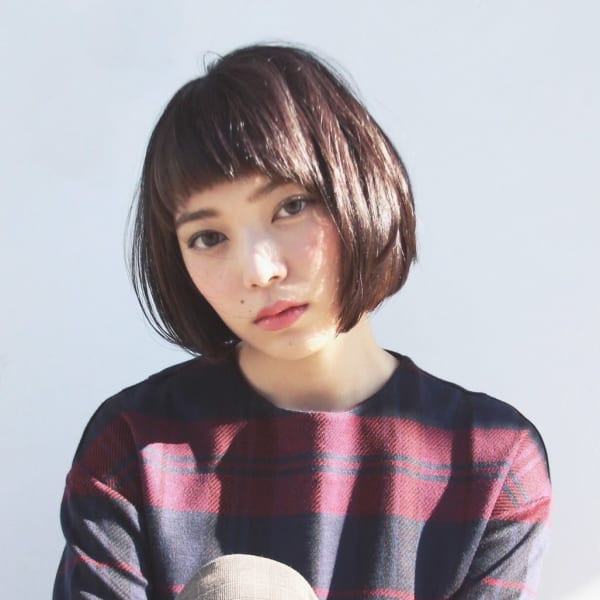 大人ナチュラル☆小顔ショートボブ