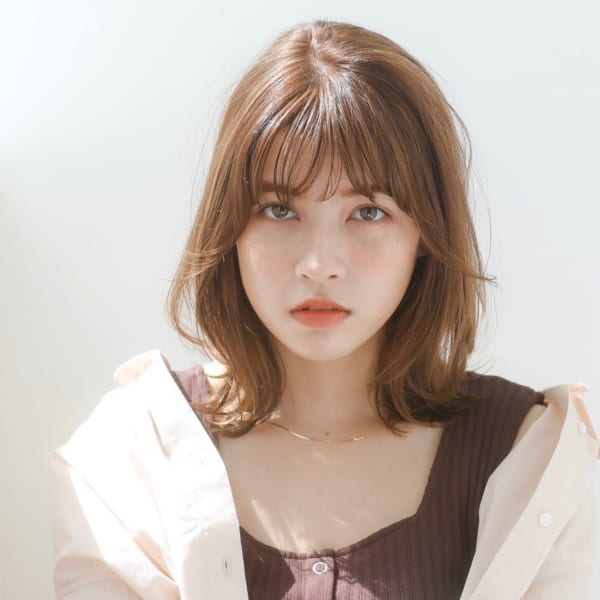 大人かわいいひし形レイヤーミディ