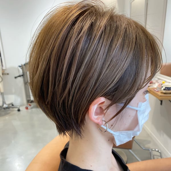 丸み小顔ショート