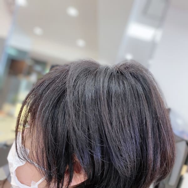 後頭部の美シルエットのショート