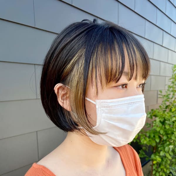 フェイスフレーミングカラー インナーカラー