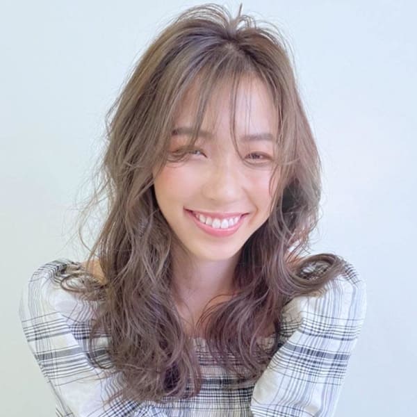 シアーな質感☆シースルーバングロング