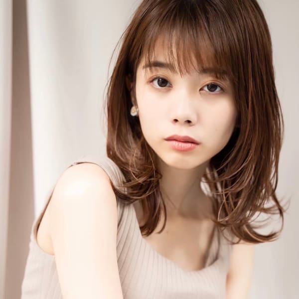 《中目黒サロンe's》秋冬カラー×ストレートミディ【佐久間】