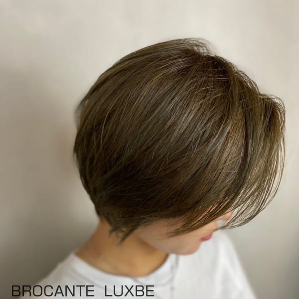 シークレットカラー ハイライト シアーカラー  小顔