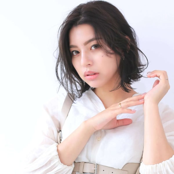 透け感、透明感、柔らかさたっぷりダークアッシュ