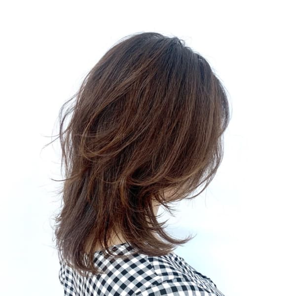 《QUALIS》20代30代ひし型小顔ハイレイヤーウルフ