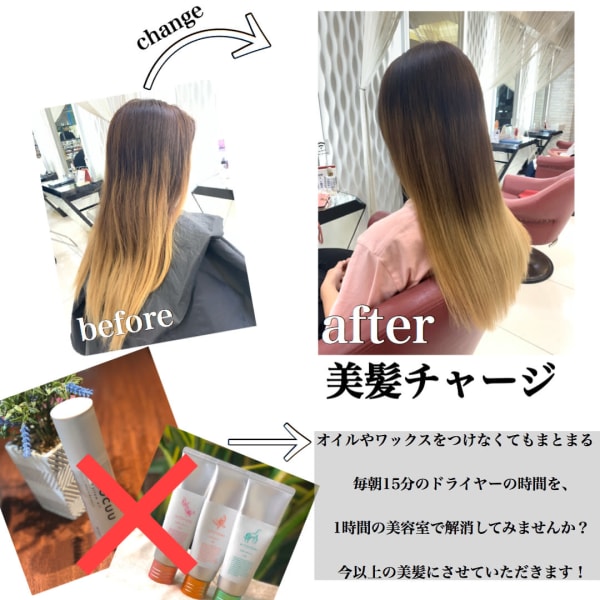 美髪チャージ【乾かすだけでつやつやに！】