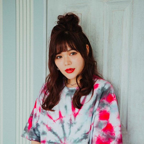 ハープアップ×お団子