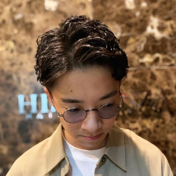 セクシーマッシュ<理容室><銀座><メンズ><ショート>