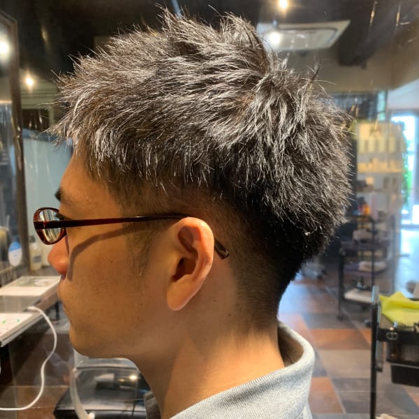 骨格補正カット×アップバング