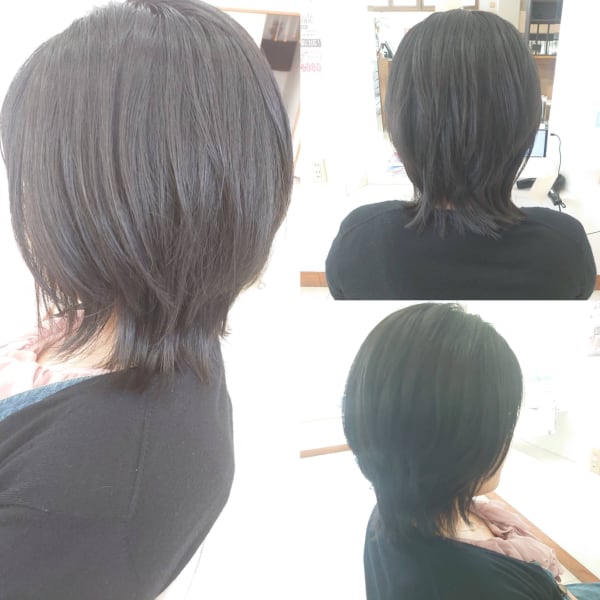 ミディアムヘアスタイル