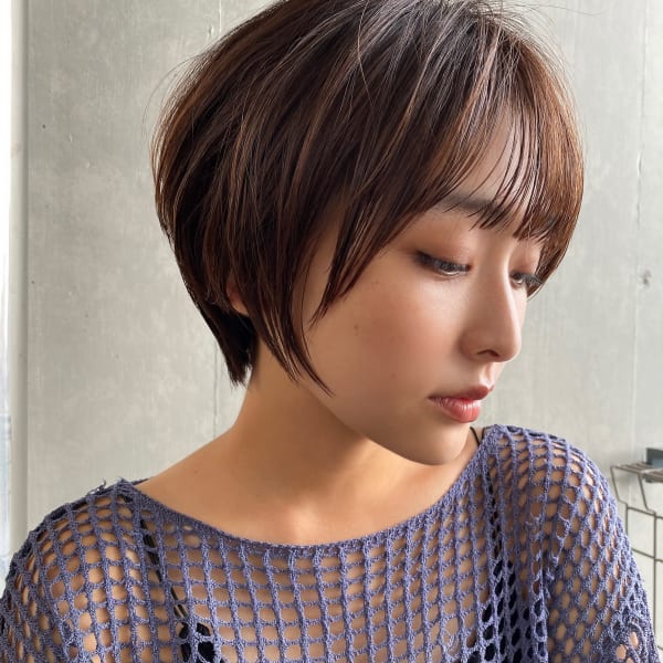 大人耳掛け束感ショート s-12