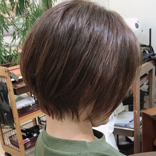 大人可愛いショートボブ