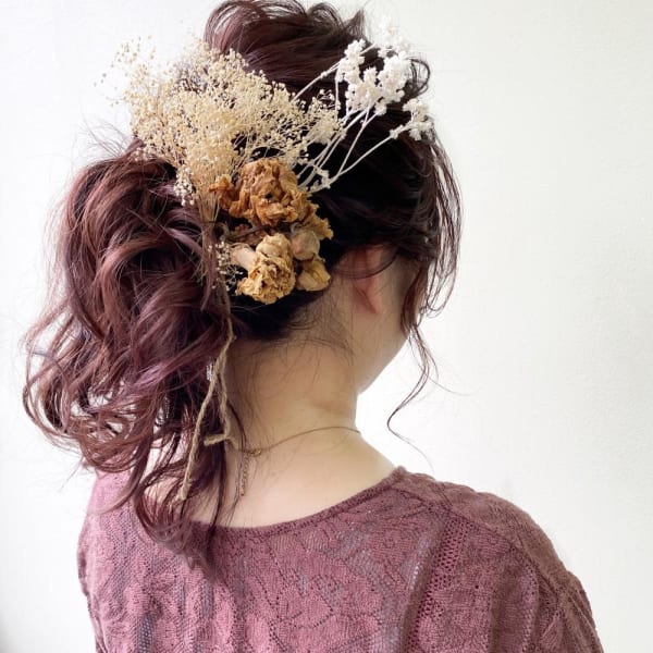 ボリュームアップポニーテール